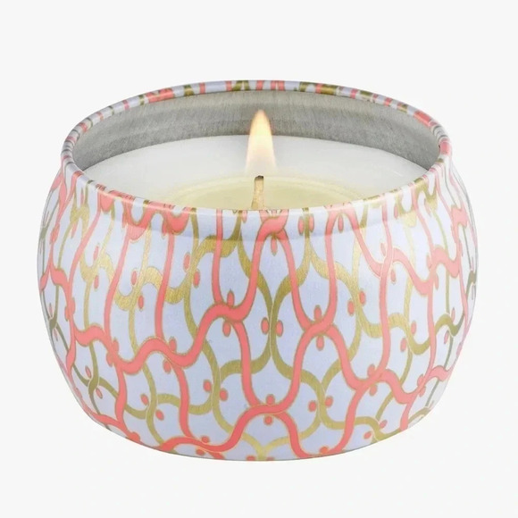 NEW VOLUSPA SINGLE WICK TIN CANDLE SAIGO PERSIMMON SCENT 4oz. - Picture 2 of 12